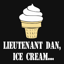 Custom Forrest Gump Quote Lieutenant Dan, Ice Cream... Round Patch By  Cm-arts - Artistshot