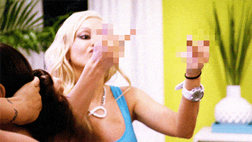 bad girls club middle finger GIF by Oxygen